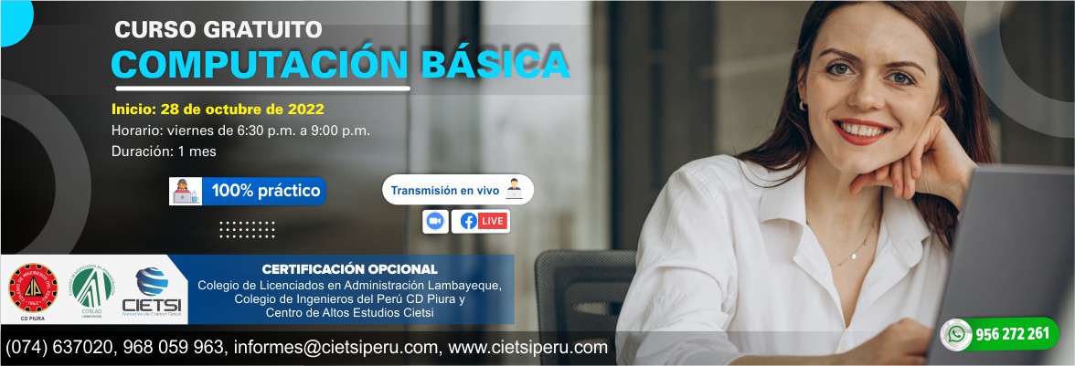 CURSO DE COMPUTACIÓN BÁSICA 2022